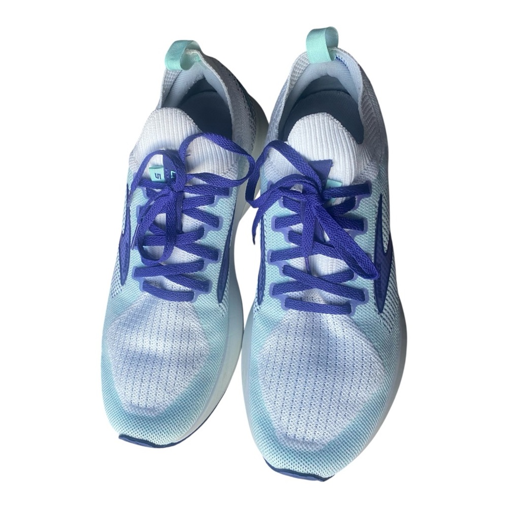 Brooks Women’s White and Blue Athletic Shoes with Breathable Mesh Size: 10.5 - Picture 2 of 12